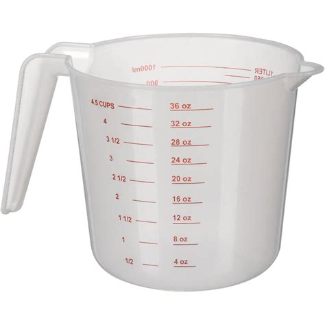 Plastic Measuring Cup - Thanks to the innovative cool-grip handle, these liquid measuring cups are ideal for warming your cooking ingredients in the microwave, including water, milk and oil. . Walmart measuring cups